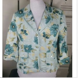 Emma James Linen Womens Jacket Blazer 14 Lined